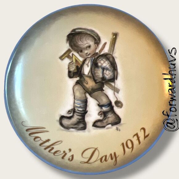 1972 Schmid “Mother’s Day” Plate – Berta Hummel – Limited Edition – No Box - Picture 5 of 6